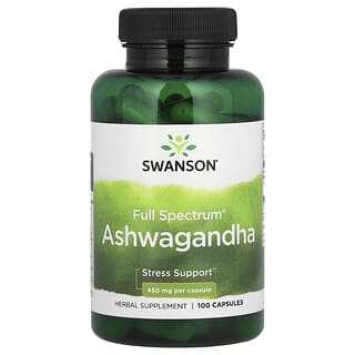 Swanson, Ashwagandha, 450 mg, 100 cápsulas