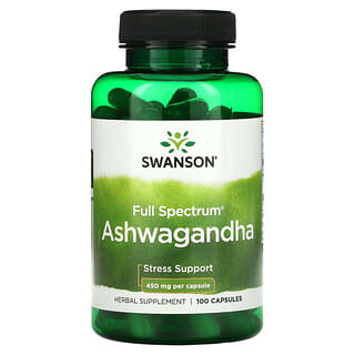 Swanson, Ashwagandha, 450 mg, 100 Kapseln