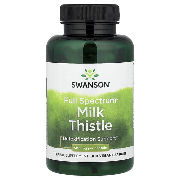 Swanson, Full Spectrum® Milk Thistle, 500 mg, 100 Vegan Capsules