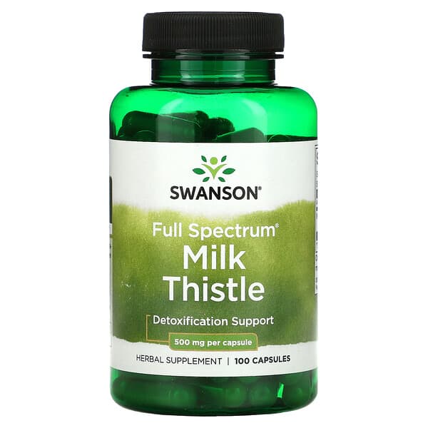 Swanson, Milk Thistle, 500 mg, 100 Capsules