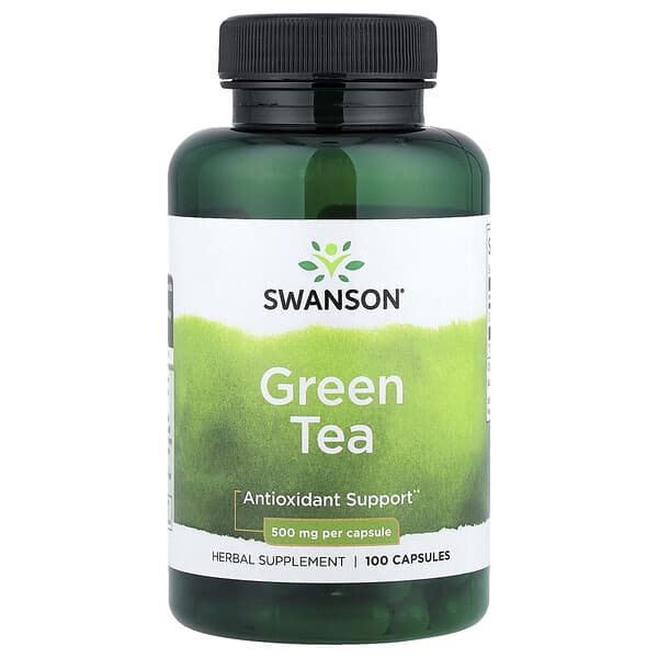 Swanson, Green Tea, 500 mg, 100 Capsules
