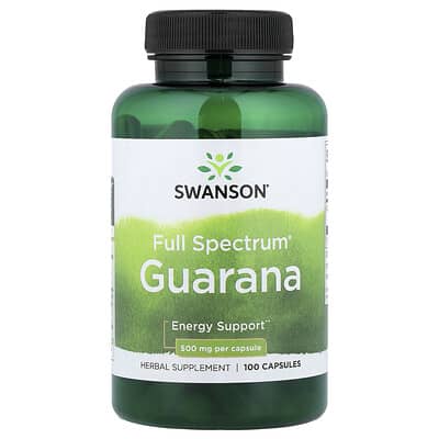 Swanson, Full Spectrum® Guarana, 500 mg, 100 Capsules