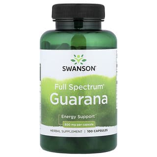 Swanson, Full Spectrum® Guarana, 500 mg, 100 Capsules