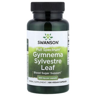 Swanson, Full Spectrum® Gymnema Sylvestre Daun, 400 mg, 100 Kapsul