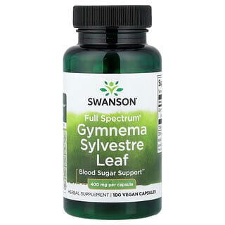 Swanson Vitamins, 多面® 匙羹藤葉，400 毫克，100 粒全素膠囊