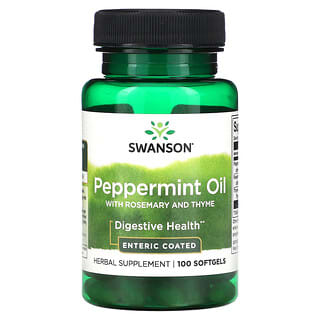 Swanson, Peppermint Oil with Rosemary and Thyme, 100 Softgels