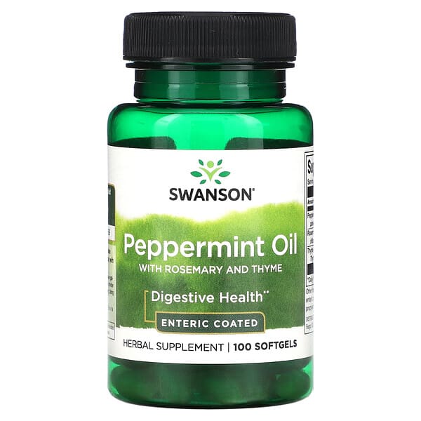 Swanson, 迷迭香麝香草薄荷油，100 粒軟凝膠