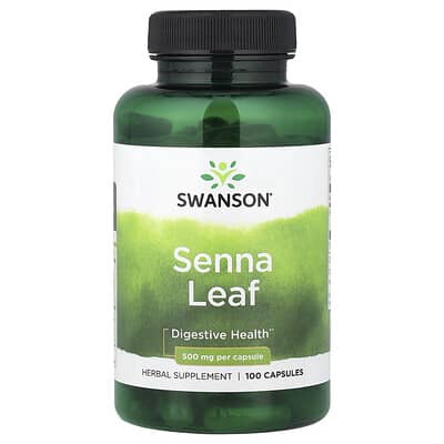 Swanson, Senna, 500 mg, 100 Capsules