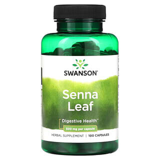 Swanson, Senna Leaf, 500 mg, 100 Capsules
