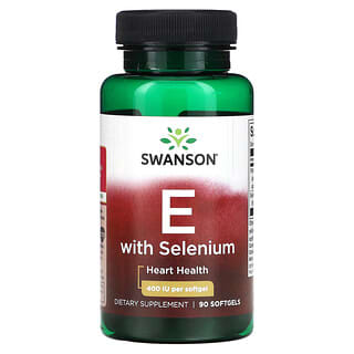 Swanson (سوانسون)‏, فيتامين هـ مع السيلينيوم ، 400 وحدة دولية ، 90 كبسولة هلامية