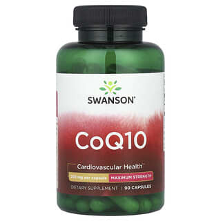 Swanson, CoQ10, maximale Stärke, 200 mg, 90 Kapseln