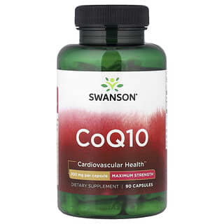 Swanson, CoQ10, maximale Stärke, 200 mg, 90 Kapseln