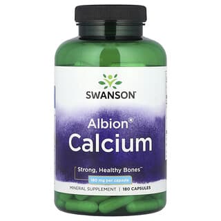 Swanson, Albion® Calcium, 180 mg, 180 Capsules