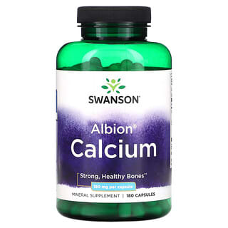 Swanson, Albion, Calcium, 180 mg, 180 Capsules