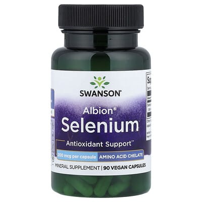 Swanson, Albion® Selenium, 200 mcg, 90 Vegan Capsules