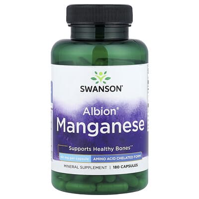 Swanson, Albion® Manganese, 40 mg, 180 Capsules