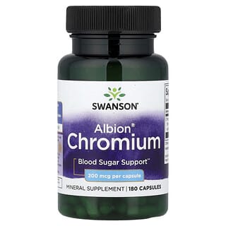 Swanson, Albion Chromium, 200 mcg, 180 capsule
