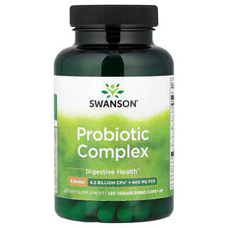 Swanson Vitamins, комплекс пробиотиков, 120 растительных капсул EMBO® AP