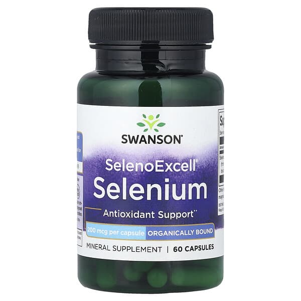 Swanson SelenoExcell®, Selenium, 200 mcg, 60 Capsules