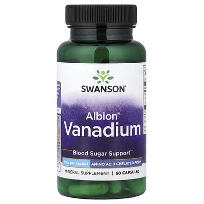 Swanson, Albion® Vanadium, 5 mg, 60 Capsules