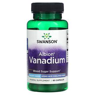 Swanson, Albion Vanadium, 5 mg, 60 Cápsulas