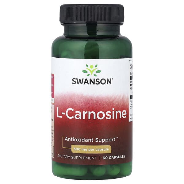 L-Carnosine, 500 mg, 60 Capsules