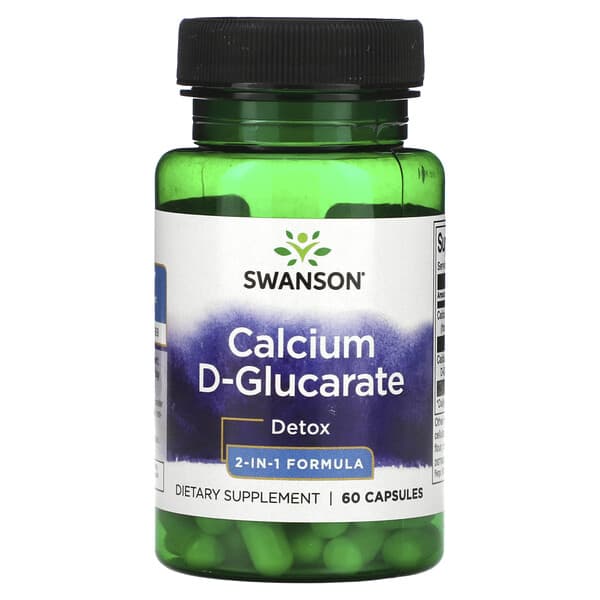 Swanson Calcium D Glucarate Detox 2 In 1 Formula 60 Capsules swanson-calcium-d-glucarate-detox-2-in-1-formula-60-capsules