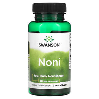Swanson, Нони, 500 мг, 60 капсул