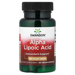 Swanson Vitamins, Альфа-липоевая кислота, 300 мг, 60 капсул