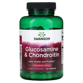 Swanson, Glucosamine & Chondroitin, Featuring TruFlex, 90 Capsules