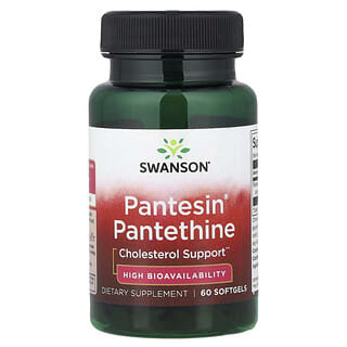Swanson, Pantesin® Pantethine, 60 Softgels (300 mg per Softgel)