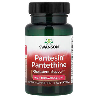 Swanson Vitamins, Pantesin® Pantethine, Pantethin, 60 Weichkapseln (300 mg pro Weichkapsel)