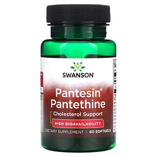 Swanson, Pantesin Pantethine, 60 мягких таблеток