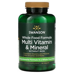 Swanson, Whole Food Formula, Multi Vitamin & Mineral, 90 Tablets