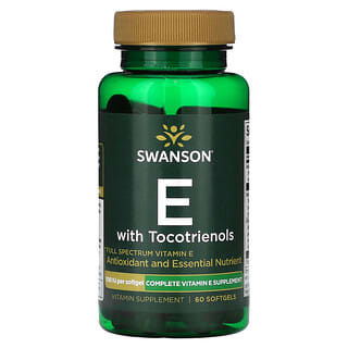Swanson, トコトリエノール配合ビタミンE、100 IU、ソフトジェル60粒