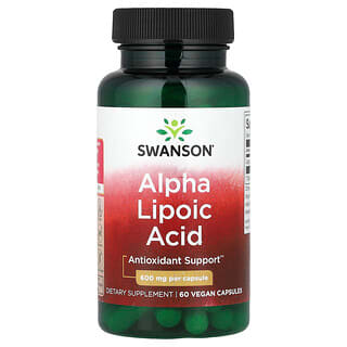 Swanson Vitamins, Alpha Lipoic Acid, 600 mg, 60 Vegan Capsules