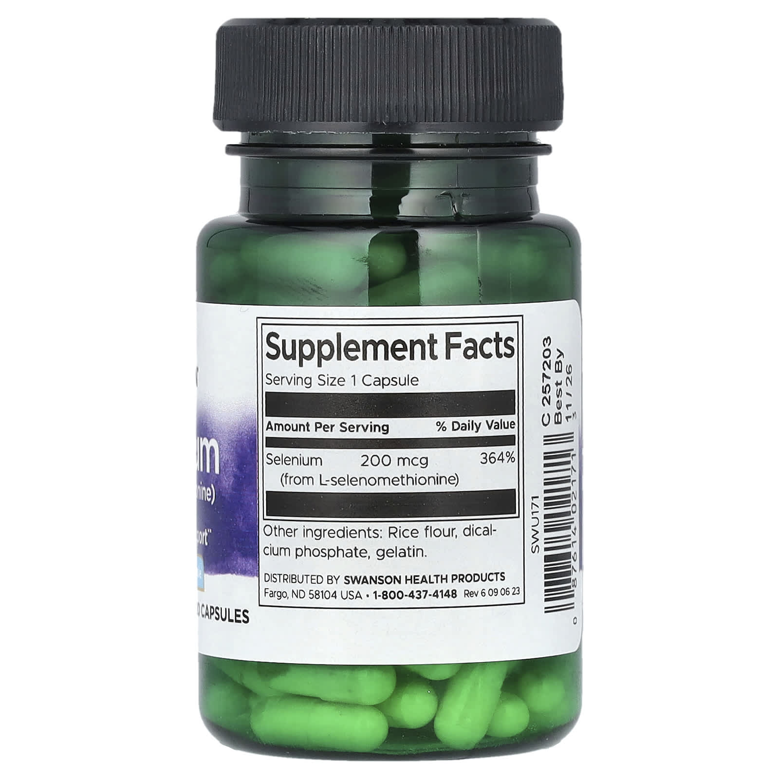 Swanson, Selenium, 200 mcg, 120 Capsules