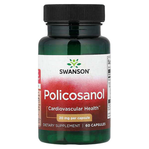 Swanson Vitamins, Policosanol, 20 mg, 60 Kapseln