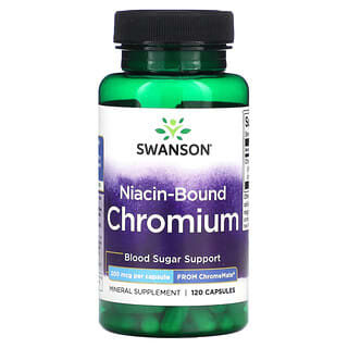 Swanson, Niacin-Bound Chromium, 200 mcg, 120 Capsules