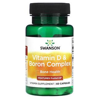 Swanson (سوانسون)‏, فيتامين د ومركب البورون ، 60 كبسولة