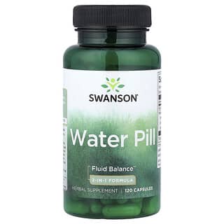 Swanson, Water Pill, формула 2-в-1, 120 капсул