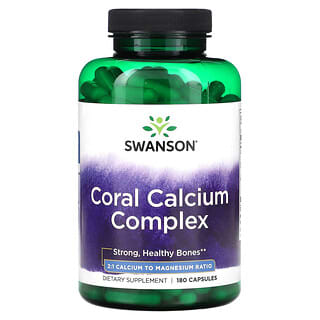 Swanson, Coral Calcium Complex, 180 Capsules