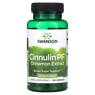 Swanson, Cinnulin PF, Cinnamon Extract, 150 mg , 120 Capsules
