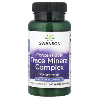 Swanson, ConcenTrace® Trace Mineral Complex, 60 Veggie Capsules