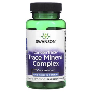 Swanson, ConcenTrace Trace Mineral Complex, 60 pflanzliche Kapseln
