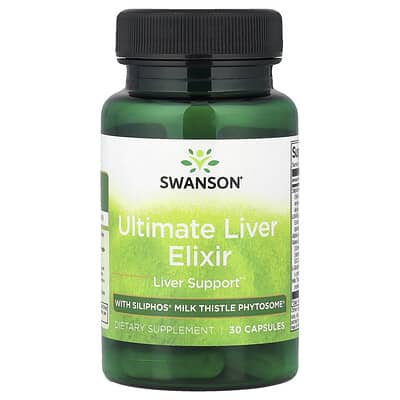 Swanson, Advanced Siliphos® Milk Thistle Complex® Liver Elixir, 30 Capsules