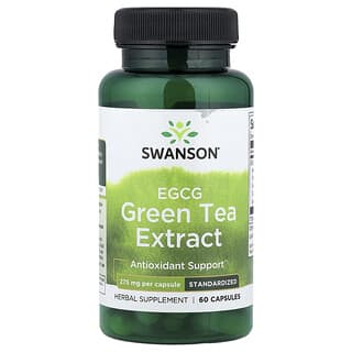 Swanson, ECGC Green Tea Extract, Standardized, 275 mg, 60 Capsules