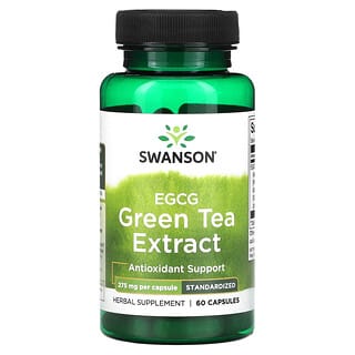 Swanson, Extrato de Chá Verde de ECGC, 275 mg, 60 Cápsulas