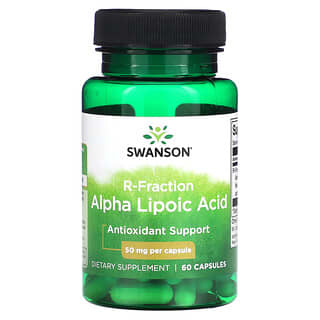 Swanson, R-Fraction Alpha Lipoic Acid, 50 mg , 60 Capsules