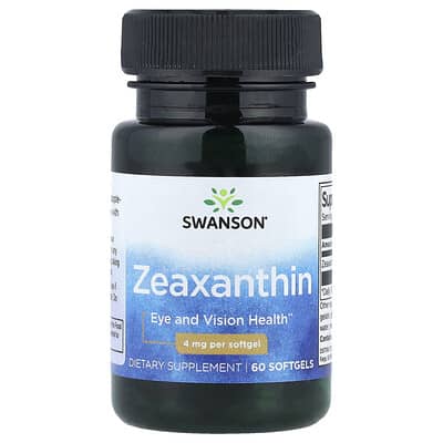 Swanson, Zeaxanthin, 4 mg, 60 Softgels